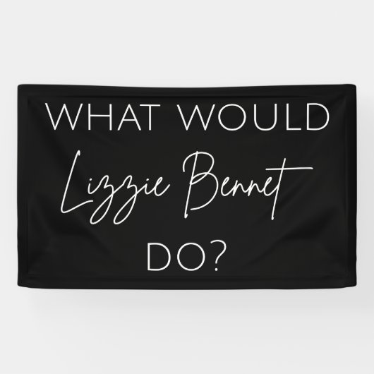 リジー・ベネットは何をする？ 横断幕 (横)