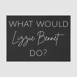 リジー・ベネットは何をする？ 薄葉紙