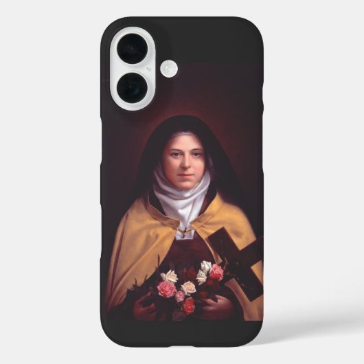 リジ�ュー聖テレーズのバラのシャワー 聖なるアート Case-Mate iPhoneケース (裏面)