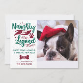 リスいけなト凡例パーソナライズされたペット犬の写真 シーズンカード (正面)