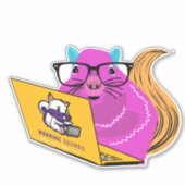 リスいけなリ#16ステッカー シール (正面)