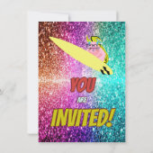 リスいけなルおもしろい誕生日チーキーパーティー招待状 招待状 (裏面)