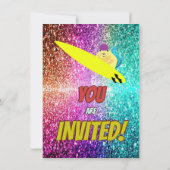 リスいけなルおもしろい誕生日チーキーパーティー招待状 招待状 (裏面)