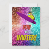 リスいけなルおもしろい誕生日チーキーパーティー招待状 招待状 (裏面)