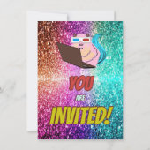 リスいけなルインターネットパーティー誕生日招待状 招待状 (裏面)