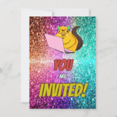 リスいけなルインターネットパーティー誕生日招待状 招待状 (裏面)