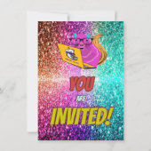 リスいけなルインターネットパーティー誕生日招待状 招待状 (裏面)