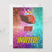 リスいけなルインターネットパーティー誕生日招待状 招待状 (裏面)