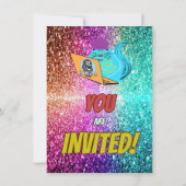 リスいけなルインターネットパーティー誕生日招待状 招待状 (裏面)