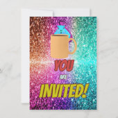 リスいけなルコーヒーバースデーパーティー招待状 招待状 (裏面)