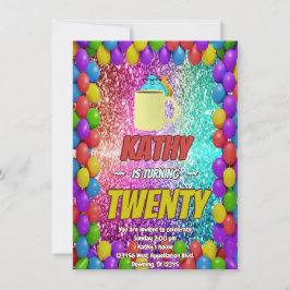 リスいけなルコーヒーバースデーパーティー招待状 招待状