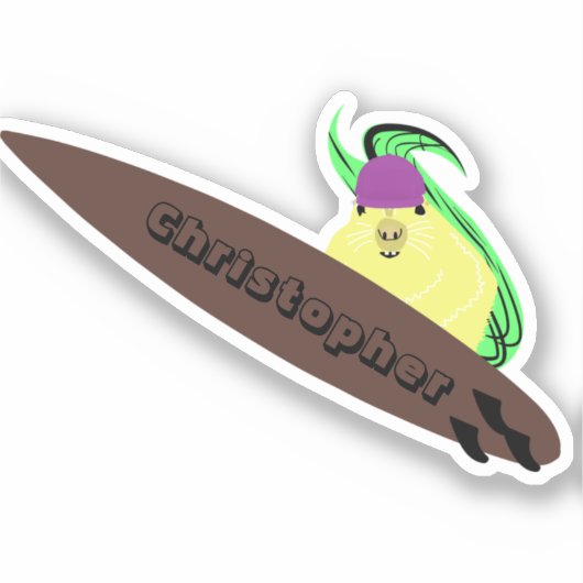 リスいけなル#1000サーフィン シール (正面)