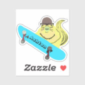 リスいけなル#1006名前をカスタムするスケート シール (シート)