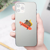 リスいけなル#1033名前をカスタムするスケート シール (スマートフォン)