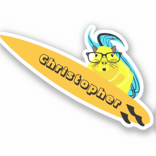 リスいけなル#104サーフィン シール (正面)