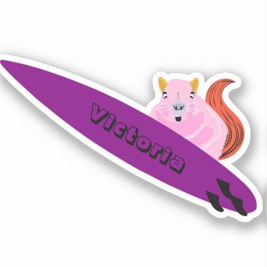 リスいけなル#1135サーフィン シール (正面)