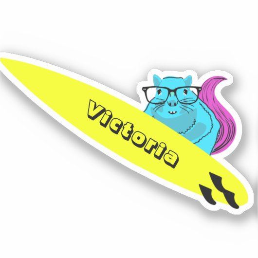 リスいけなル#1144サーフィン シール (正面)