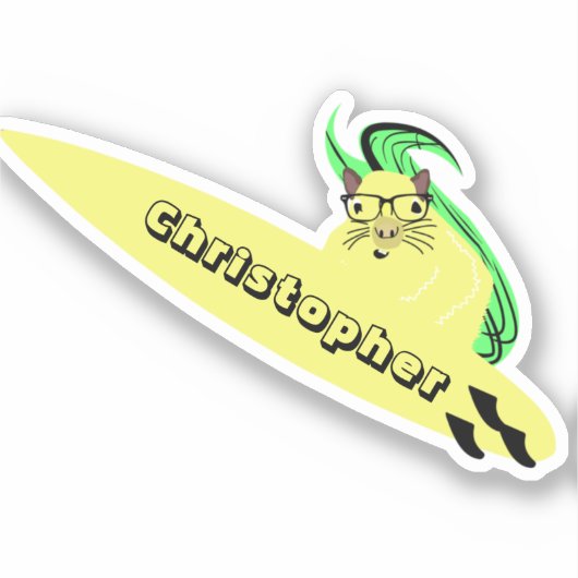 リスいけなル#129サーフィン シール (正面)