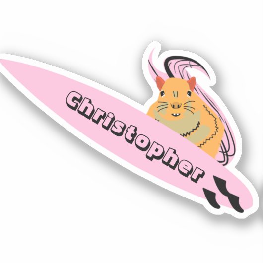 リスいけなル#139サーフィン シール (正面)