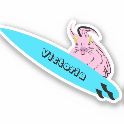 リスいけなル#1445サーフィン シール (正面)