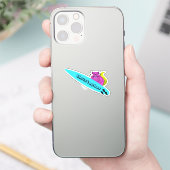 リスいけなル#151サーフィン シール (スマートフォン)