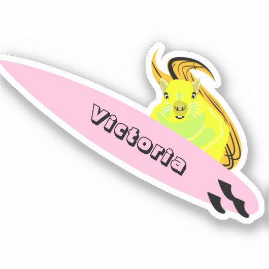 リスいけなル#1546サーフィン シール (正面)