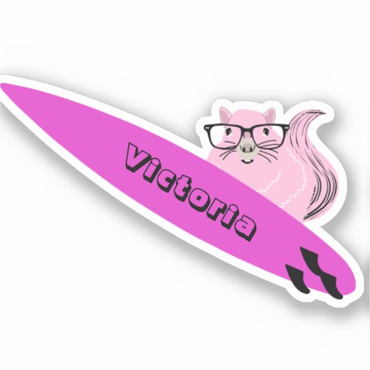 リスいけなル#1828サーフィン シール (正面)