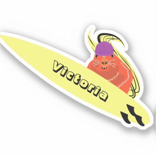 リスいけなル#1829サーフィン シール (正面)