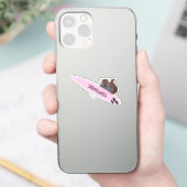 リスいけなル#2095サーフィン シール (スマートフォン)