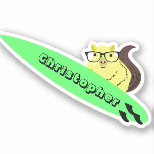 リスいけなル#219サーフィン シール (正面)