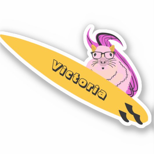 リスいけなル#2274サーフィン シール (正面)