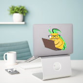 リスいけなル#228 シール (デスク上のノートパソコン)