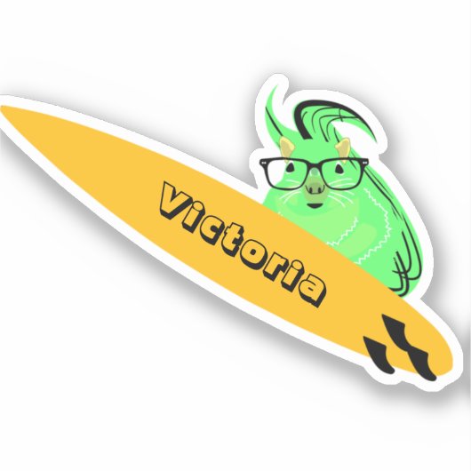 リスいけなル#2325サーフィン シール (正面)