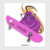 リスいけなル#300ブレットスケートボード シール (シート)