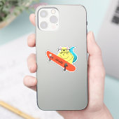 リスいけなル#343ブレットスケートボード シール (スマートフォン)