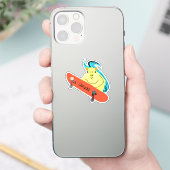 リスいけなル#352ブレットスケートボード シール (スマートフォン)