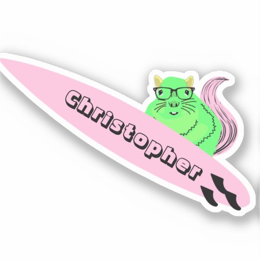 リスいけなル#361サーフィン シール (正面)