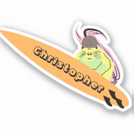 リスいけなル#510サーフィン シール (正面)