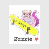 リスいけなル#520ブレットスケートボード シール (シート)