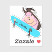 リスいけなル#537ブレットスケートボード シール (シート)