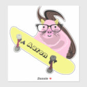 リスいけなル#539スケートボード シール (シート)