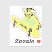 リスいけなル#563ブレットスケートボード シール (シート)