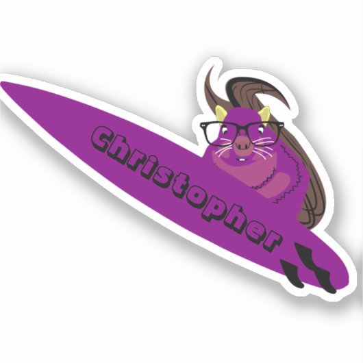 リスいけなル#570サーフィン シール (正面)