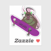 リスいけなル#602ブレットスケートボード シール (シート)