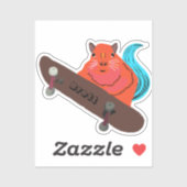 リスいけなル#611ブレットスケートボード シール (シート)