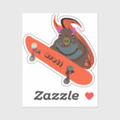 リスいけなル#645ブレットスケートボード シール (シート)