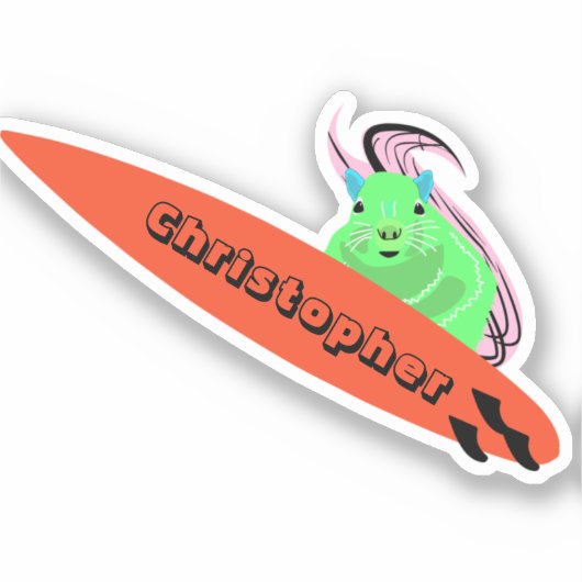 リスいけなル#652サーフィン シール (正面)