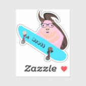 リスいけなル#746ブレットスケートボード シール (シート)