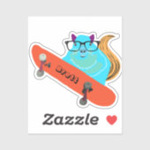 リスいけなル#801ブレットスケートボード シール (シート)