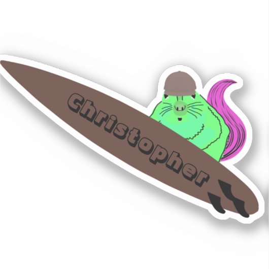 リスいけなル#816サーフィン シール (正面)